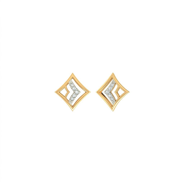 Gold & Diamond Dailywear Women Stud Earring KRB30092