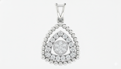 18K Gold & Diamond Partywear PENDANT SET KRA40006P