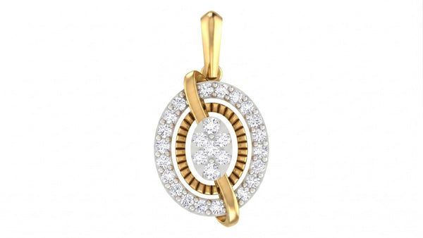 Gold & Diamond Partywear Pendant Set KRC40736