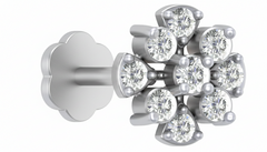 18K Gold & Diamond Stud Nose Pin KRA50014