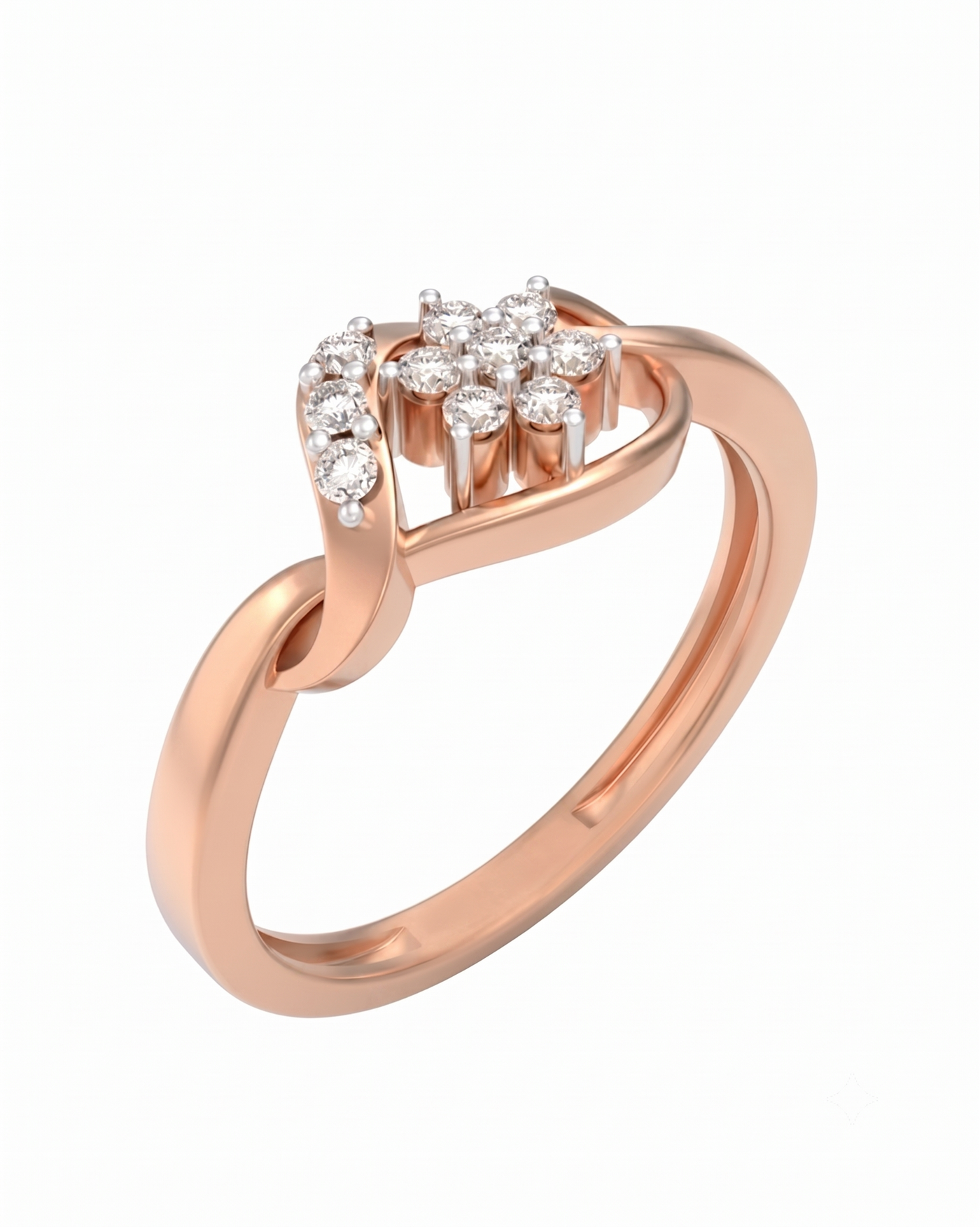 Gold & Diamond Ring For Women KRC10844