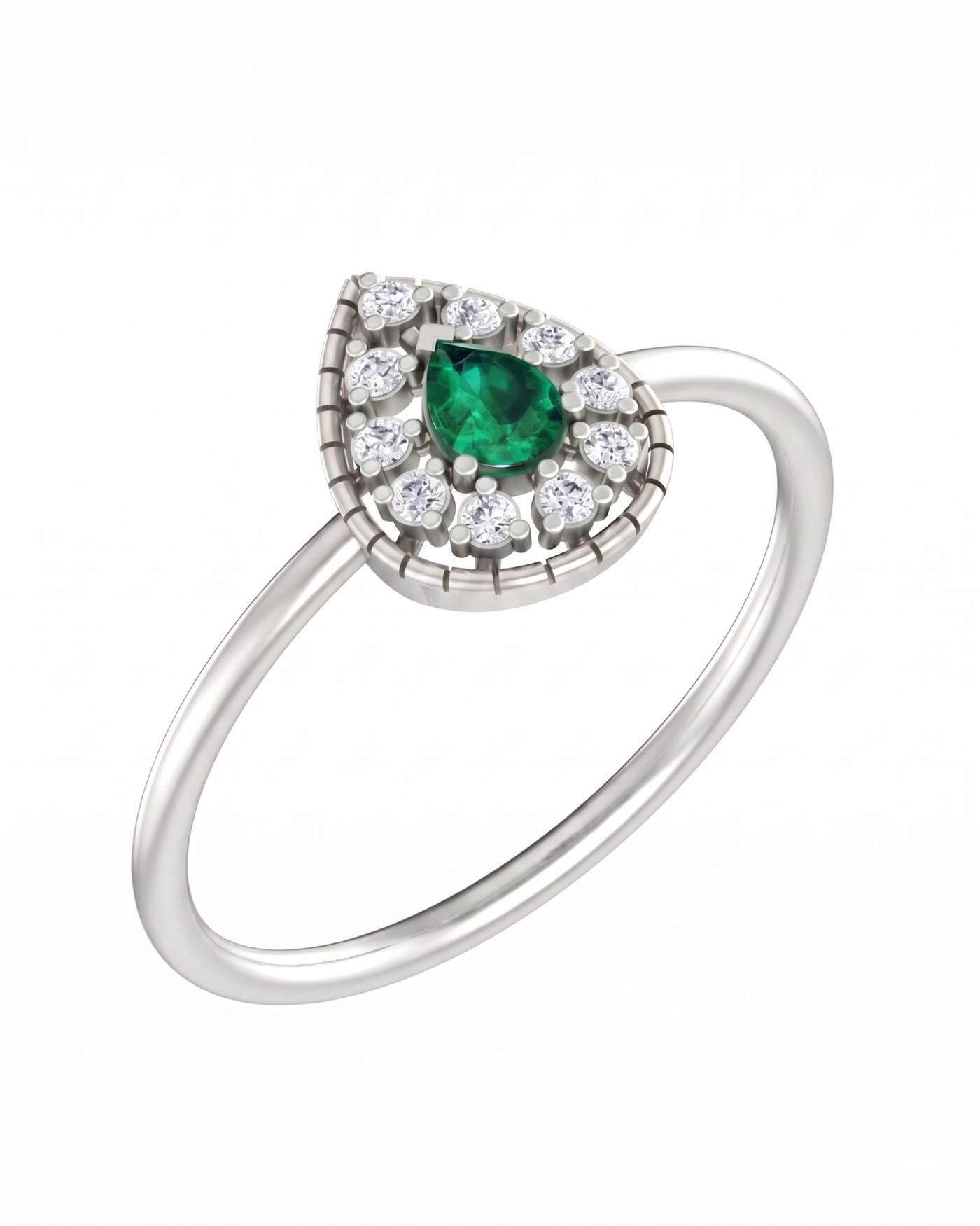 Gold & Diamond Gemstone Ring For Women KRC10249