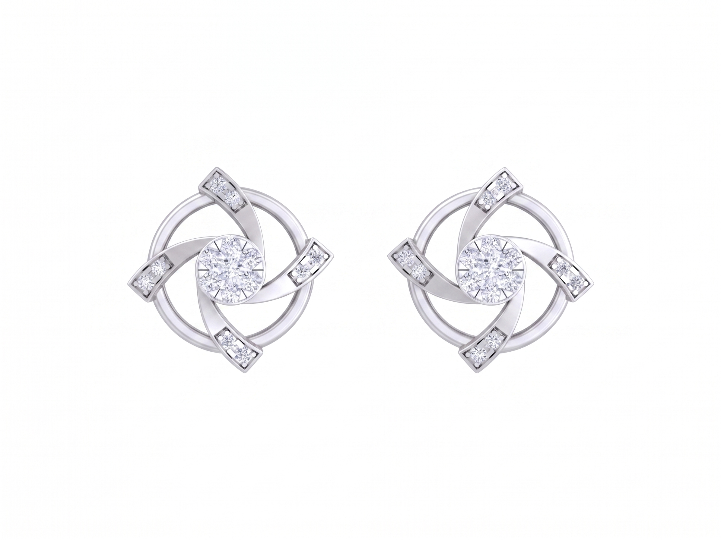 White Gold Diamond Earring | under 40k 
