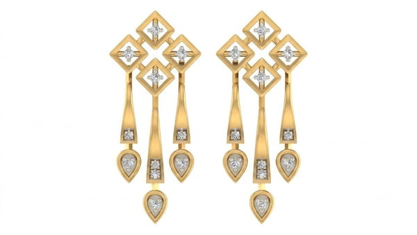 Gold & Diamond Women Chandelier Earring KRC60039E