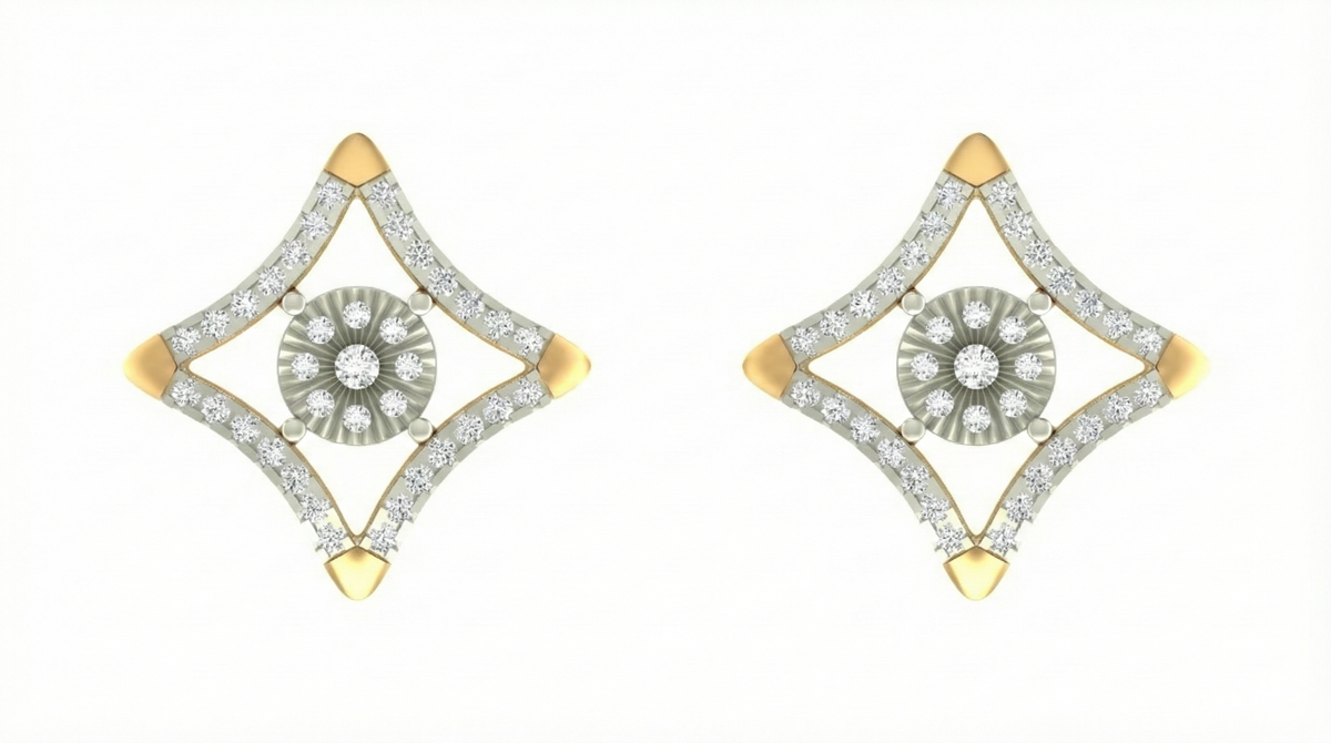 18K Gold & Diamond Women Engagement Earring KRA40004E