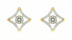 18K Gold & Diamond Women Engagement Earring KRA40004E