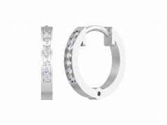 Hoop White Gold Diamond Earring | under 40k 
