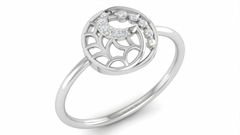 18K Gold & Diamond Dailywear Ring For Women KRA10573