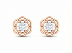 18K Gold & Diamond Women Stud Earring KRK40093E