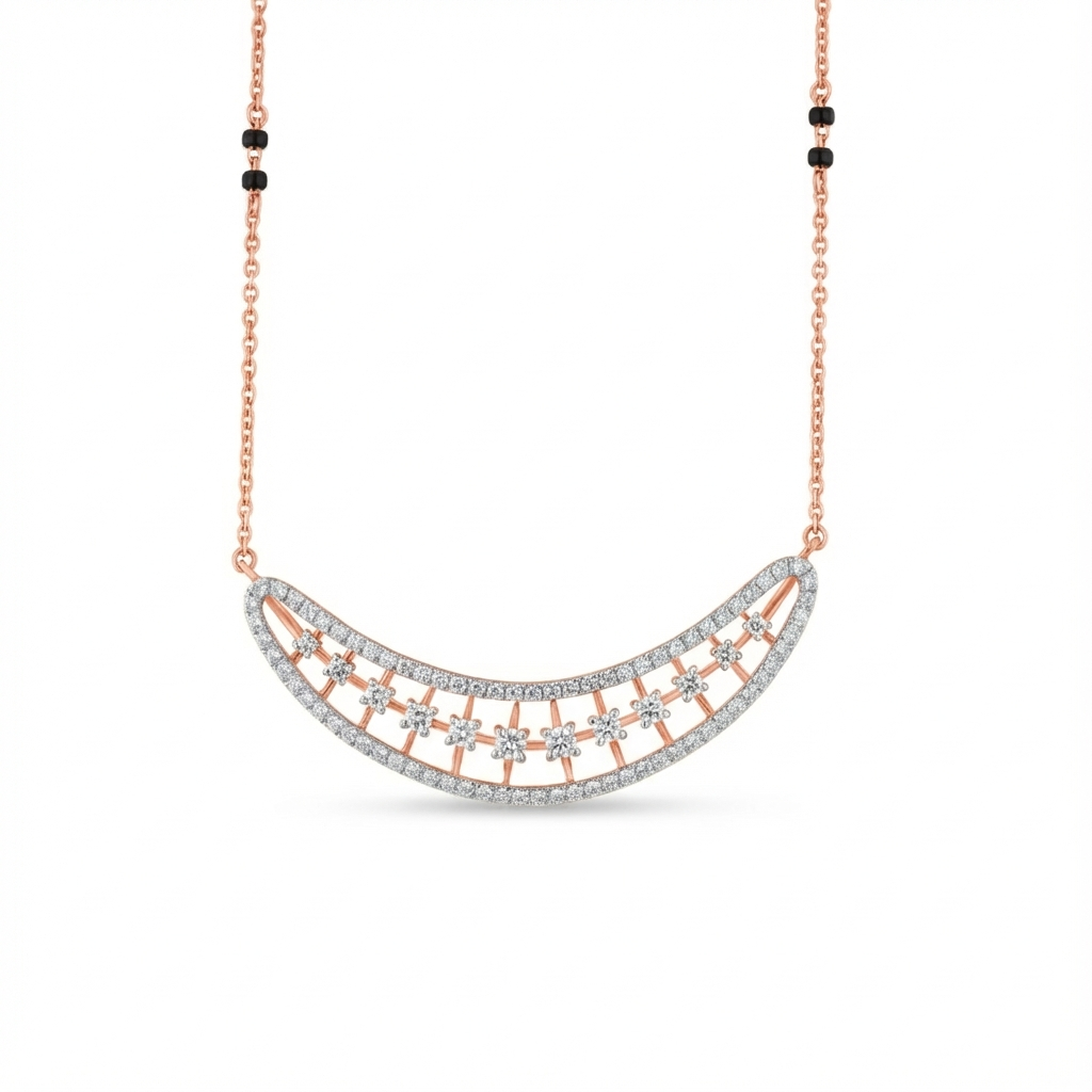 18K Gold & Diamond Mangalsutra For Women MT6062AZYD0001