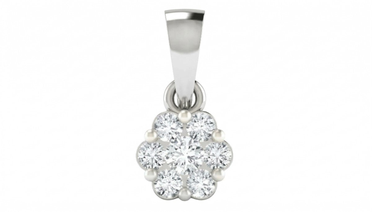 Elegant designer jewellery pendant featuring brilliant-cut diamonds.