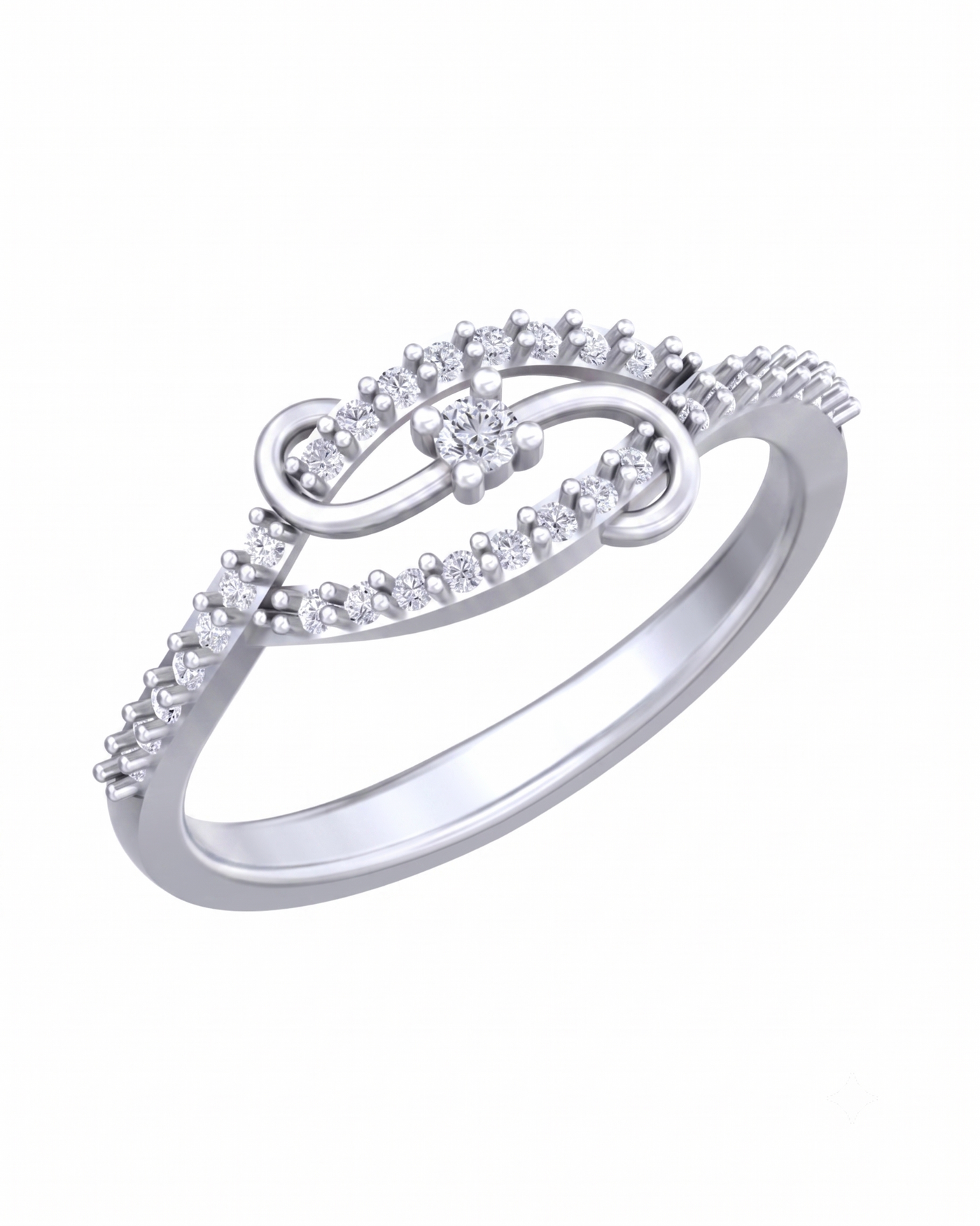 Gold & Diamond Engagement Ring For Women KRC10340