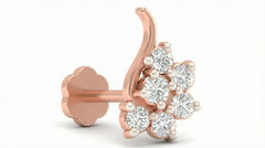 18K Gold & Diamond Stud Nose Pin KRA50175