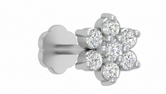 18K Gold & Diamond Stud Nose Pin KRA50020