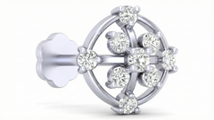18K Gold & Diamond Stud Nose Pin KRA50189