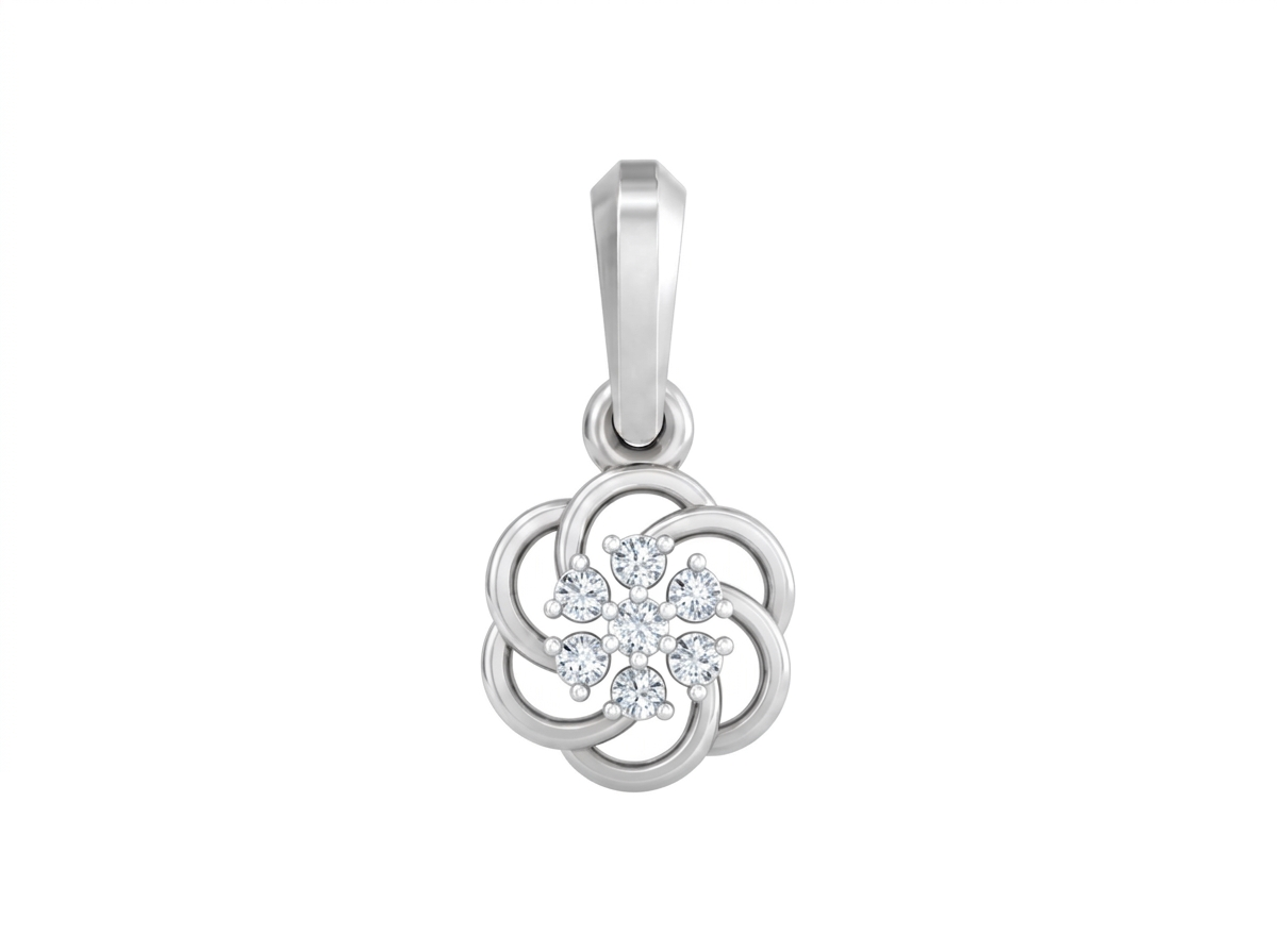 Gold & Diamond Floral Pendant KRB40197