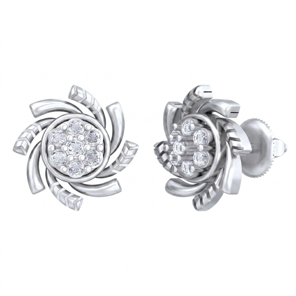 Gold & Diamond Women Stud Earring KEC40668E