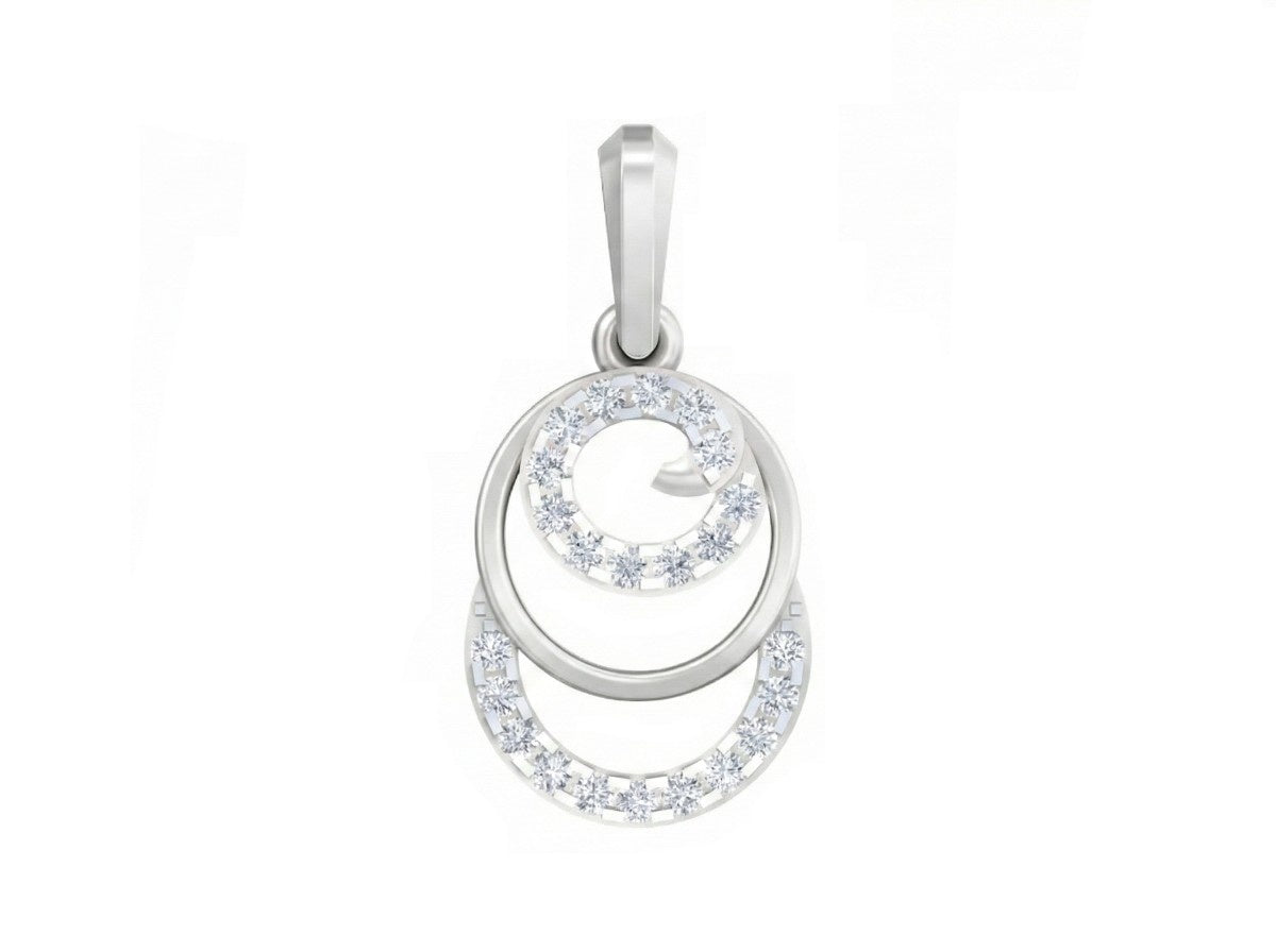 Timeless diamond jewellery pendant in fine gold.