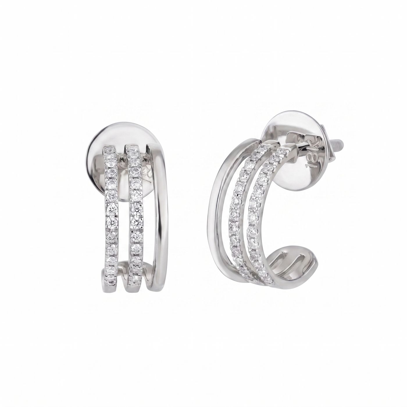 Gold & Diamond Women Hoop Earring ES6689RYD0003