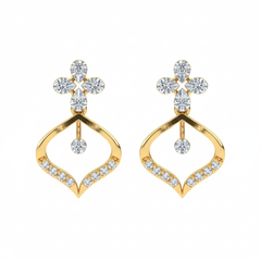 14K Gold & Diamond Women Earring KRH44040E