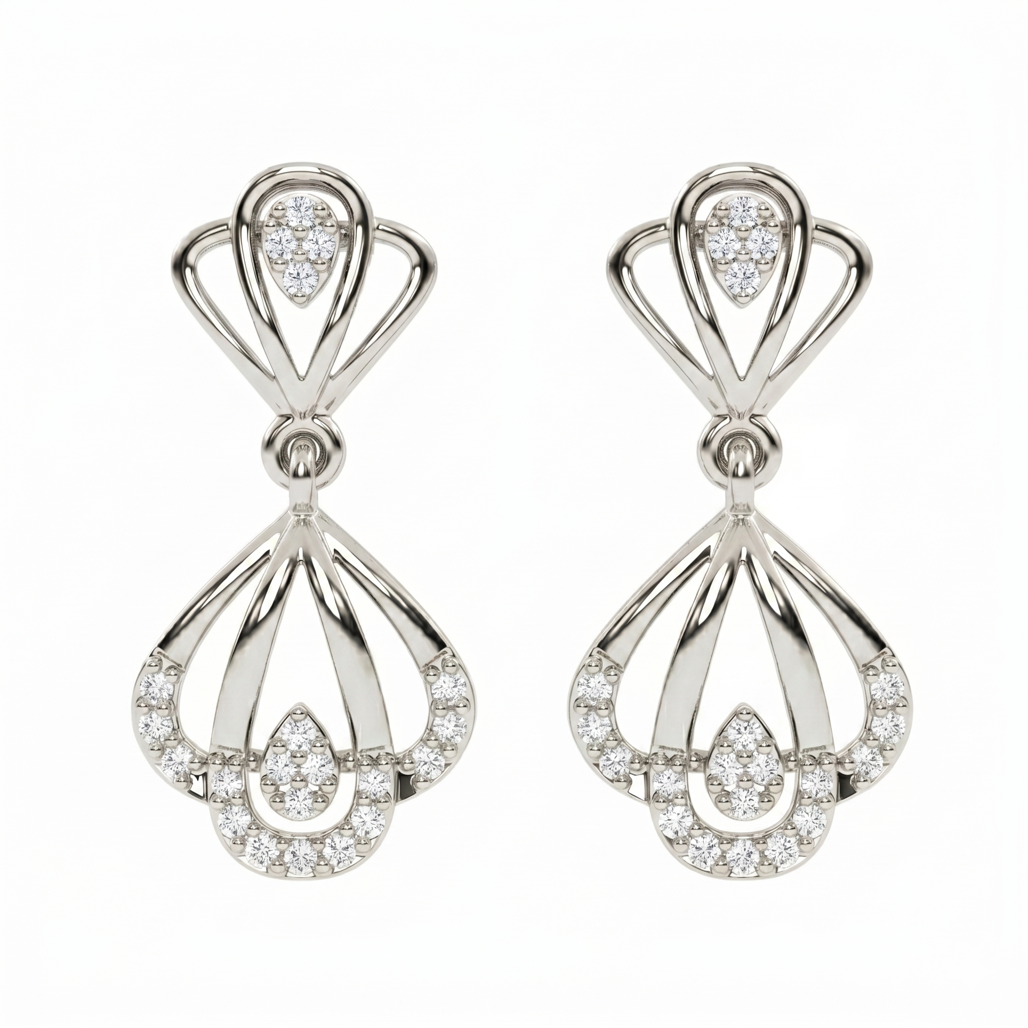 White Gold Diamond Earring | under 40k 