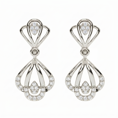 White Gold Diamond Earring | under 40k 