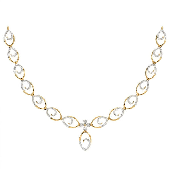 Gold & Diamond Lightweight Necklace Set KRC60073N