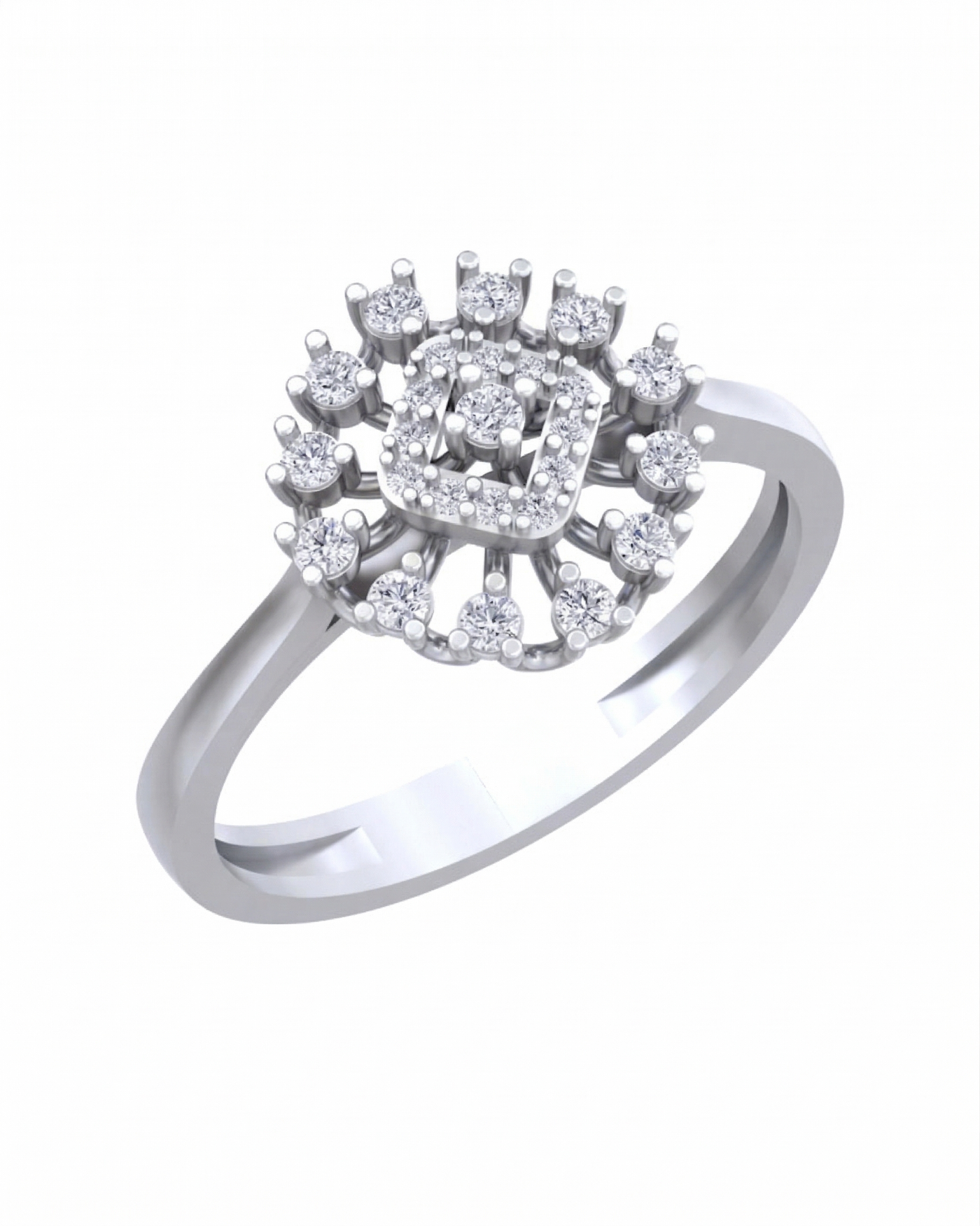Gold & Diamond Ring For Women KRC10403