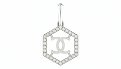 18K Gold & Diamond Pendant Set KRA40033P