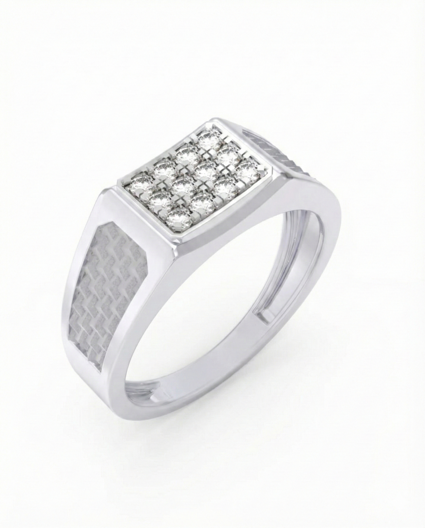 Gold & Diamond Band Ring For Men KRC20165