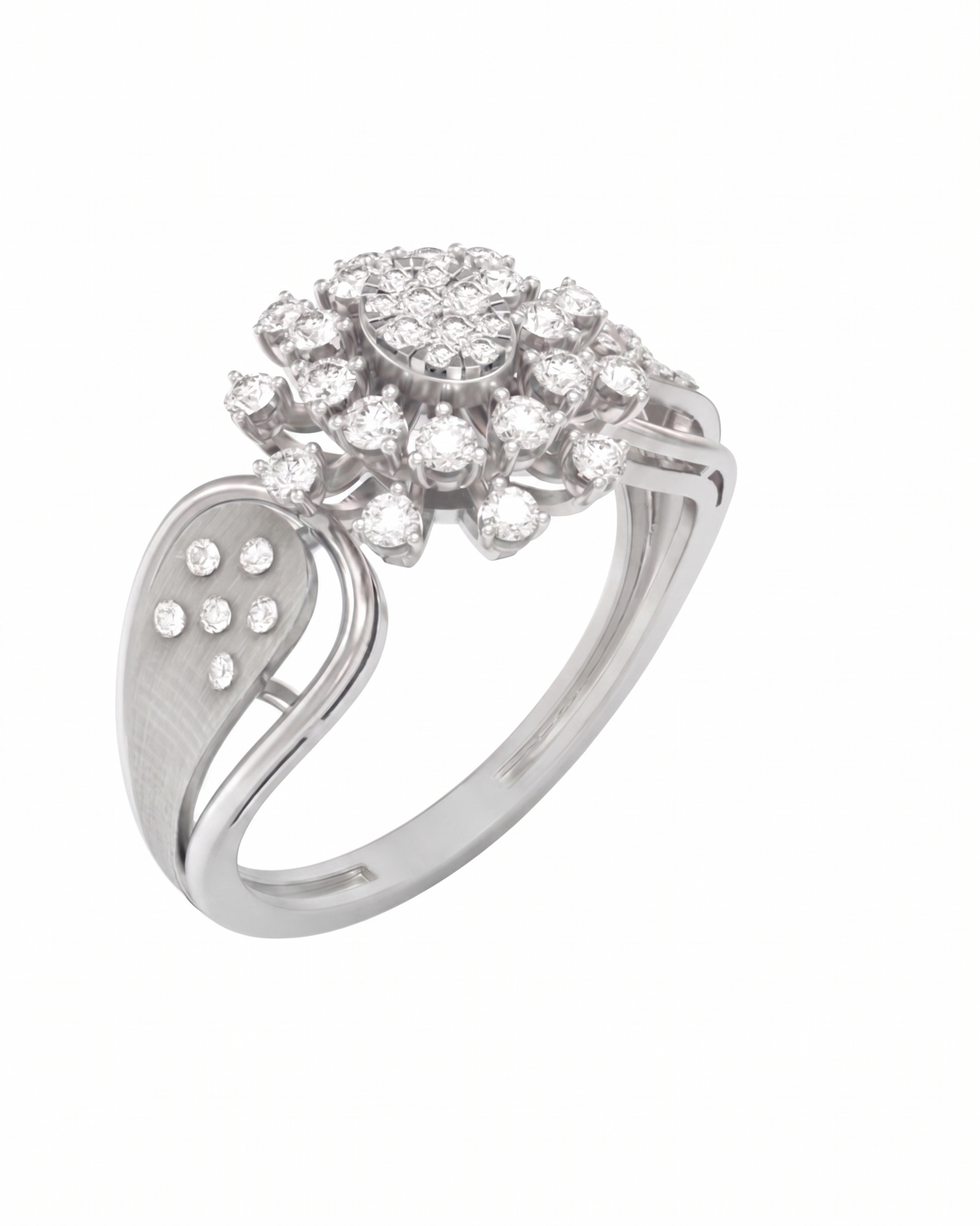 Gold & Diamond Engagement Ring For Women KRC10907