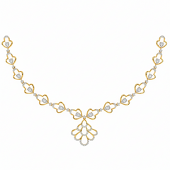 14K Gold & Diamond Dailywear Necklace Set KRH44045N