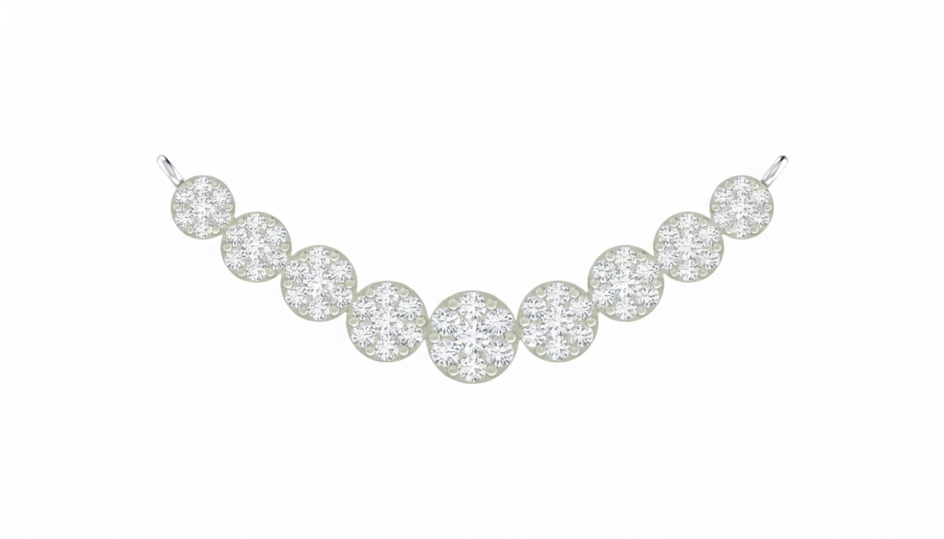 Gold & Diamond Bridal Round Mangalsutra For Women KRC50195