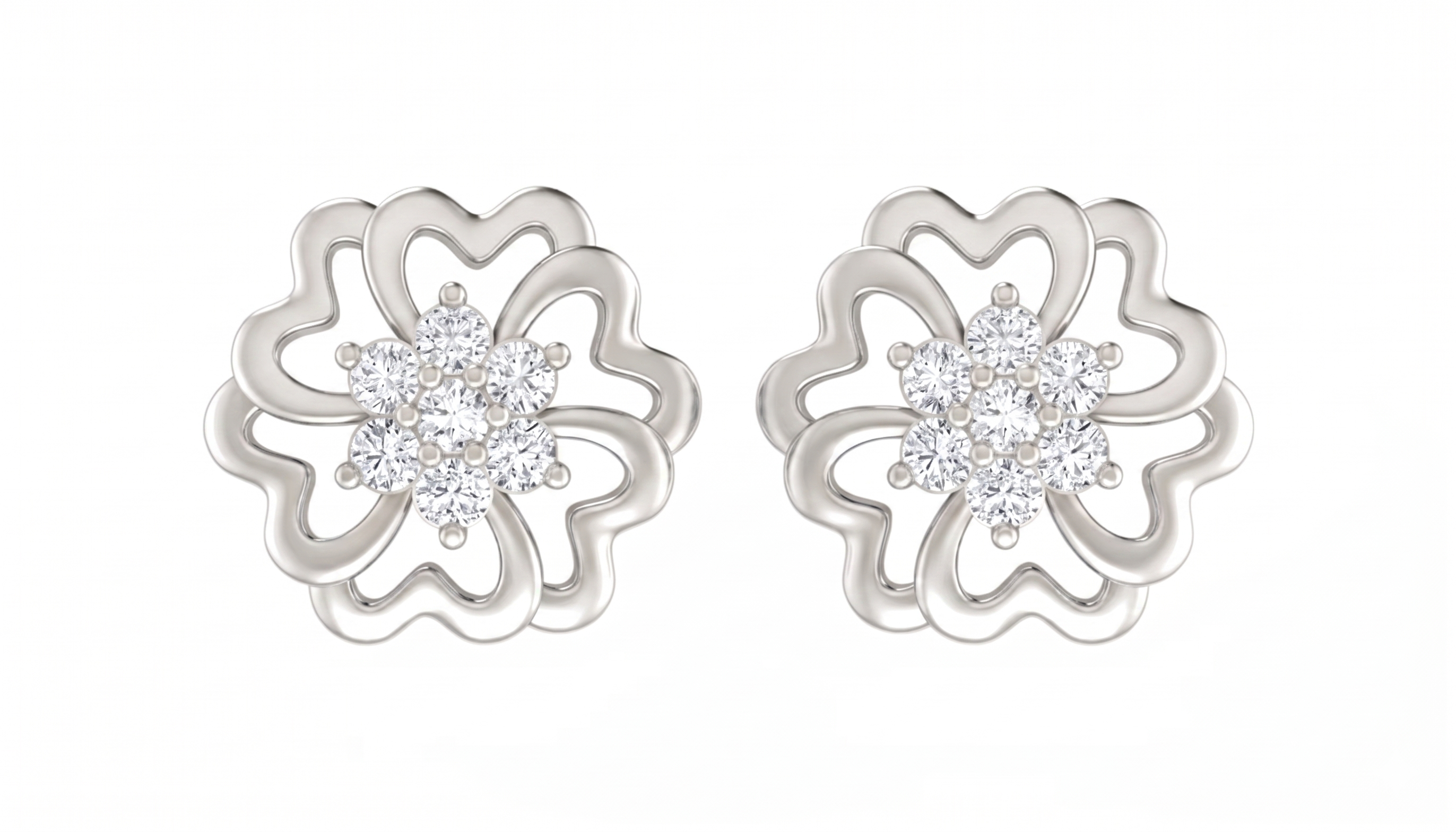 White Gold Diamond Earring | under 40k 