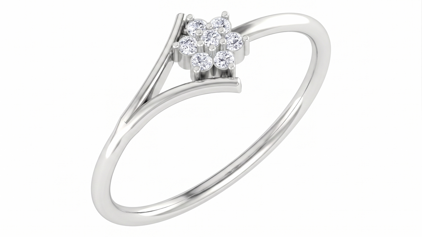 Gold & Diamond Dailywear Ring For Women KRA10584