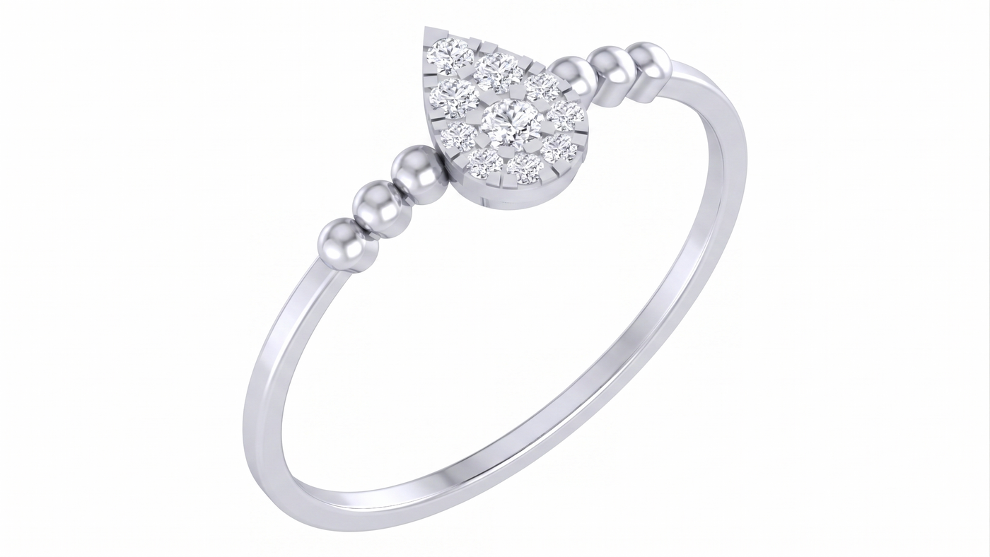 Gold & Diamond Ring For Women KRC10639