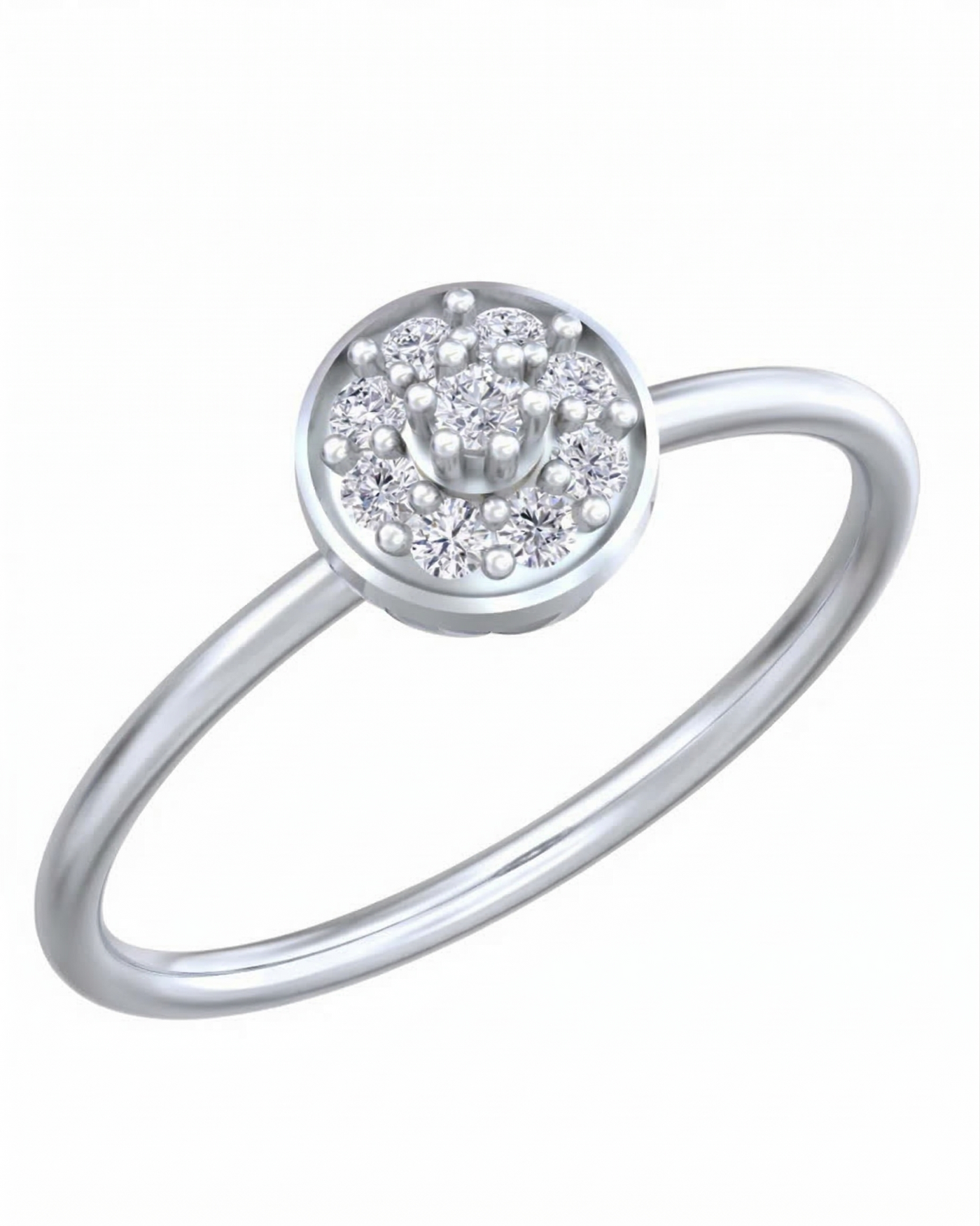 Gold & Diamond Dailywear Ring For Women KRC10727