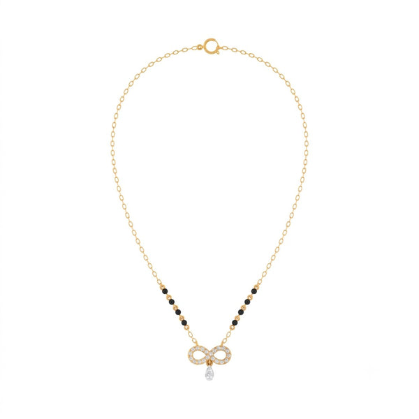 Gold & Diamond Infinity Women Mangalsutra | KRC50119 | Kesav Diamond