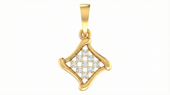 18K Gold & Diamond Dailywear Pendant Set KRA40082P