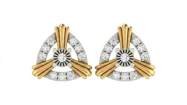 Gold & Diamond Women Stud Earring KRC40730E