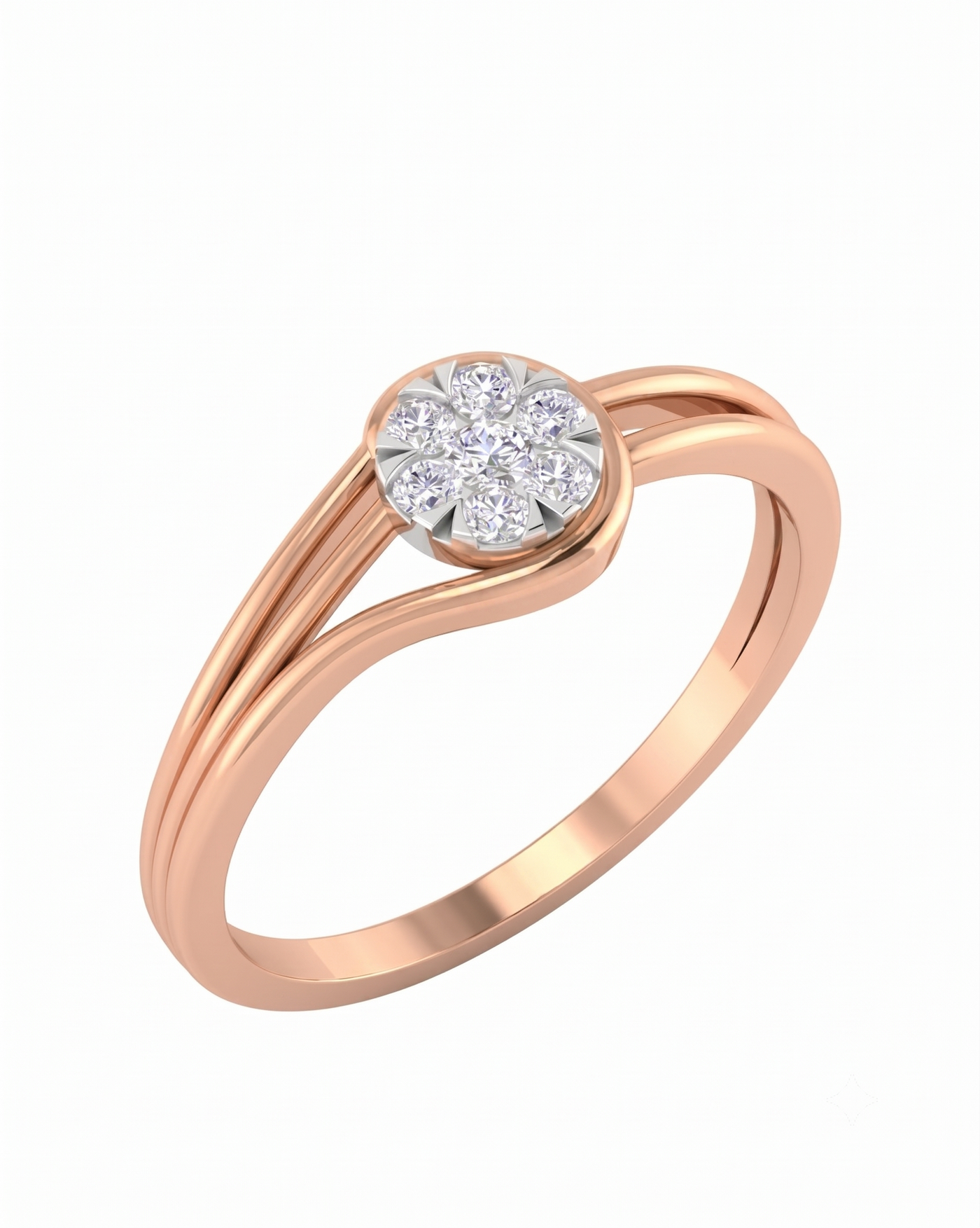 Gold & Diamond Ring For Women KRC10274
