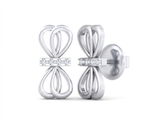 18K Gold & Diamond Women Stud Earring KSK059