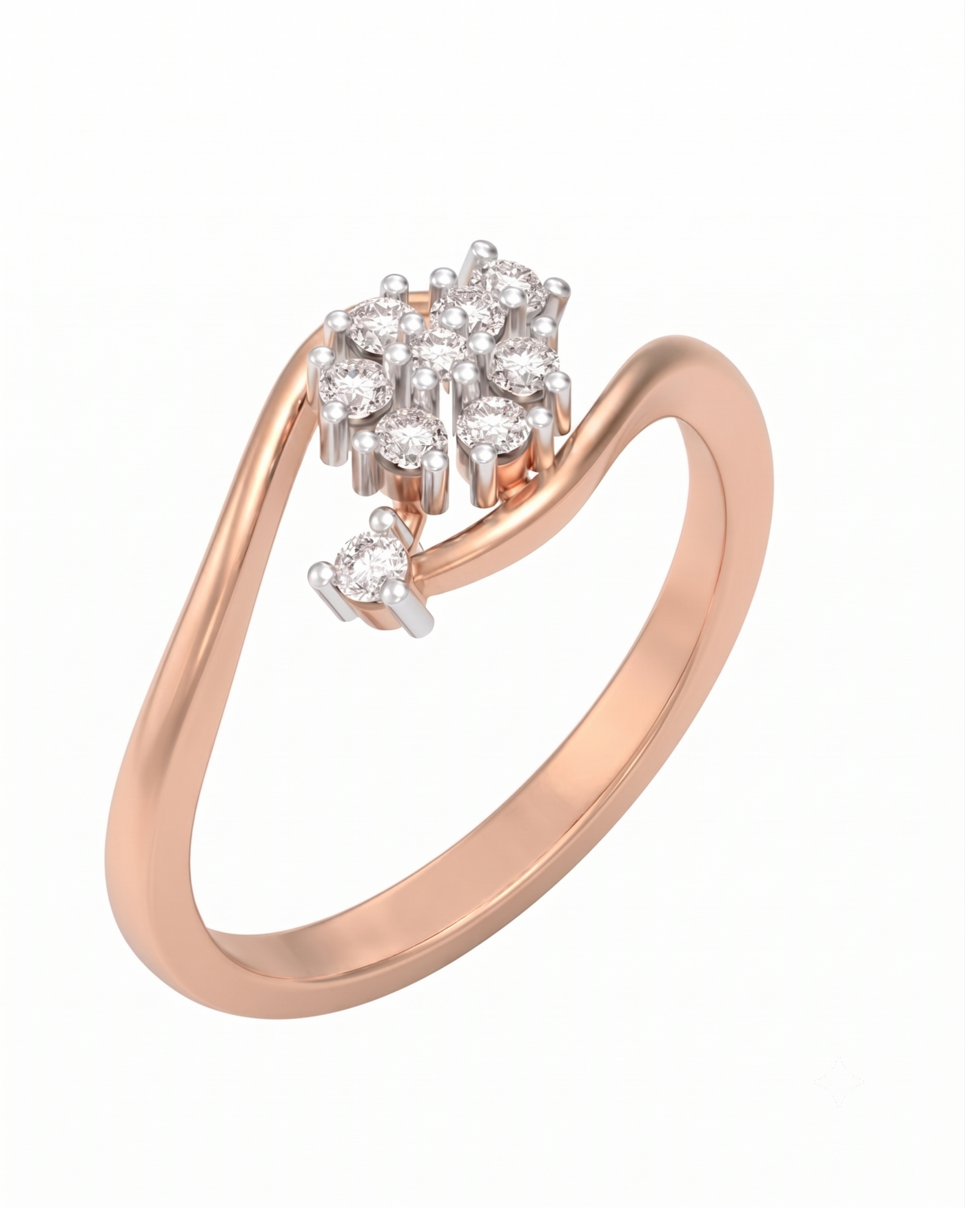 Gold & Diamond Cocktail Ring For Women KRC10840