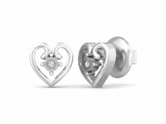 18K Gold & Diamond Women Stud Earring KSK055