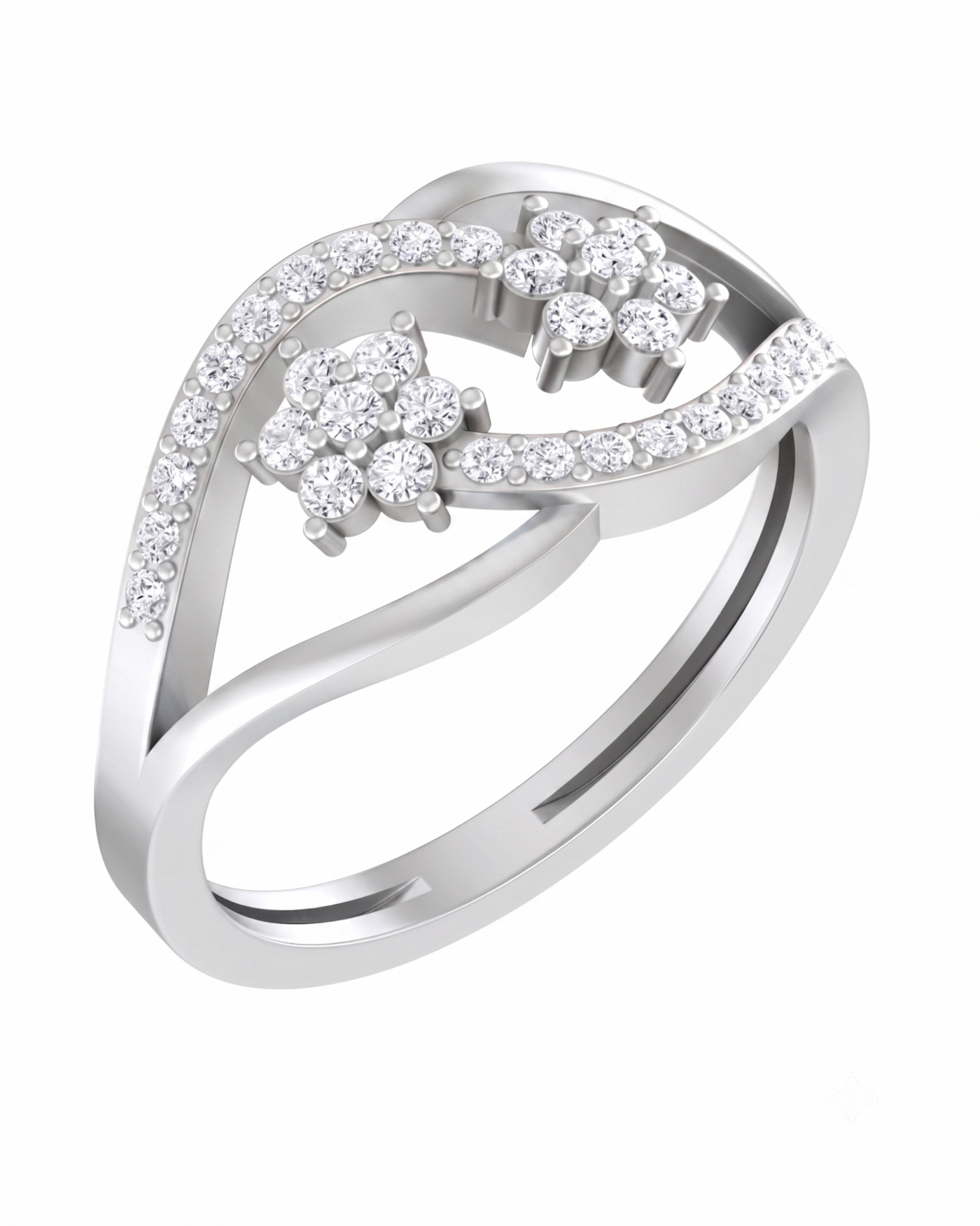 Gold & Diamond Engagement Ring For Women KRC10286
