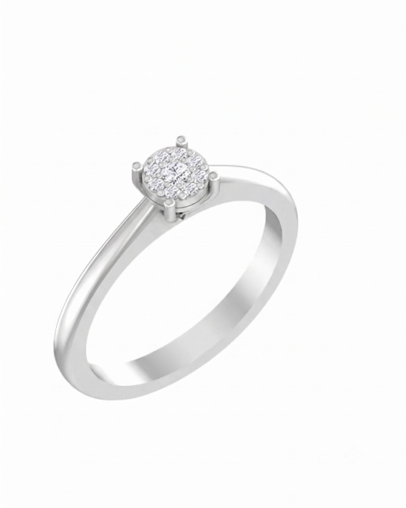 Gold & Diamond Ring For Women KRB10094
