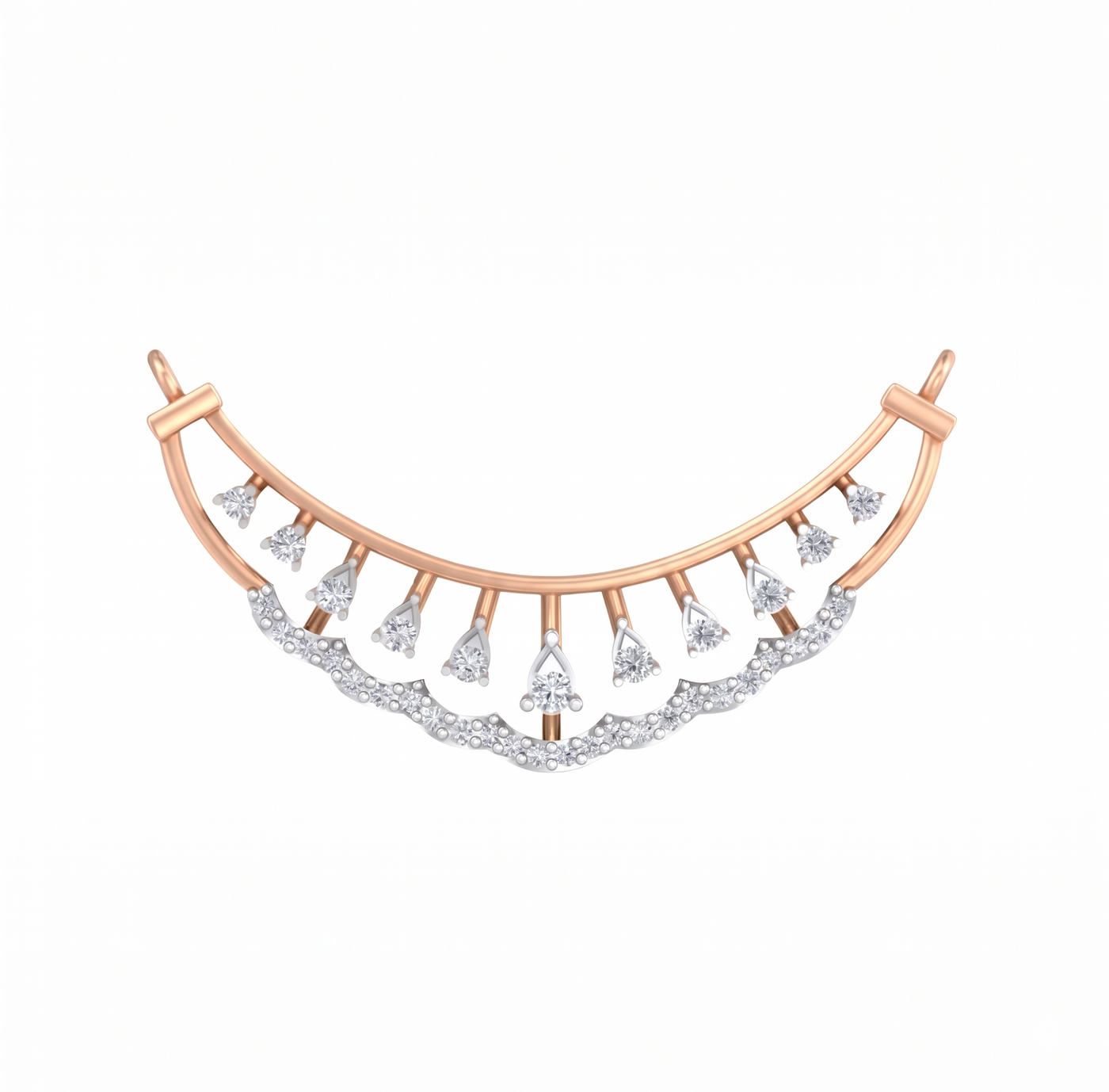 Gold & Diamond Bridal Mangalsutra For Women KRC50088