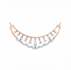 Gold & Diamond Wedding Mangalsutra For Women KRC50088