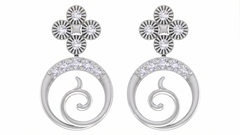White Gold Diamond Earring | under 40k 