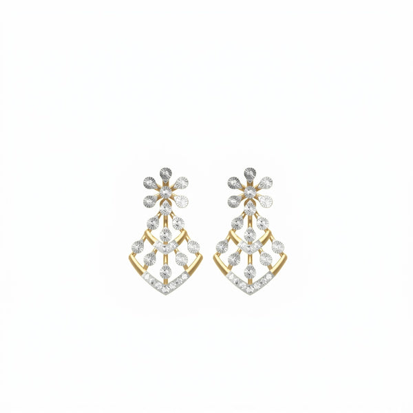 सोना और डायमंड महिलाओं का डैंगलर झुमका KRC60071E